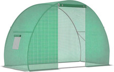 Serra per Orto a Tunnel Con Porta Avvolgibile E 2 Finestre, Serra Da Giardino Co