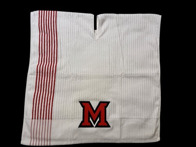 #ad #ad Univ Of Miami Ohio Caddy Towel 2 Logos 44in x 24in Custom Cut $40.00