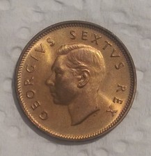 SOUTH AFRICA 1952 1 Farthing / 1 Coin in mint condition