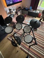 Alesis Nitro Max Electronic Drum Kit + New Headphones + Sticks + Drum Stool