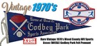 Rare Vintage 1970's Wood County WV Sports Assoc (WCSA) Godbey Park Felt Pennant — photo 1