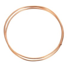Copper Tube 1/8"ODx3Ft 1/64"T Refrigeration Flexible Pipe Seamless Hollow Metal