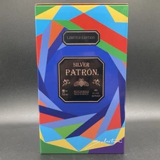 Silver Patron Tequila Limited Edition 750 ml Collectable Empty Tin Box