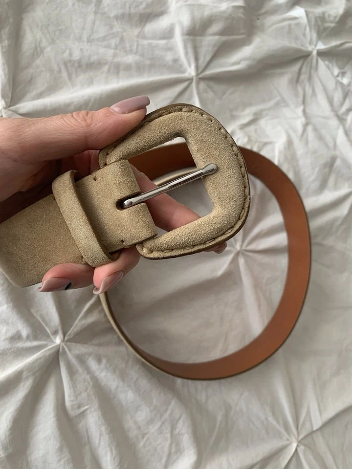 Cinturón de gamuza Ralph Lauren para mujer en marrón claro, hecho en China, talla pequeña Foto 2 de 4