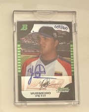 2006 Bowman Original Buyback Chrome Auto #897 Yusmeiro Petit 2005 BDP130 FREE SH