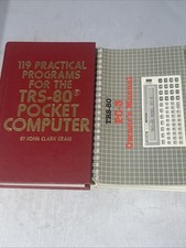 119 Practical Programs for the TRS-80 Pocket Computer by Craig Lot Of 2
