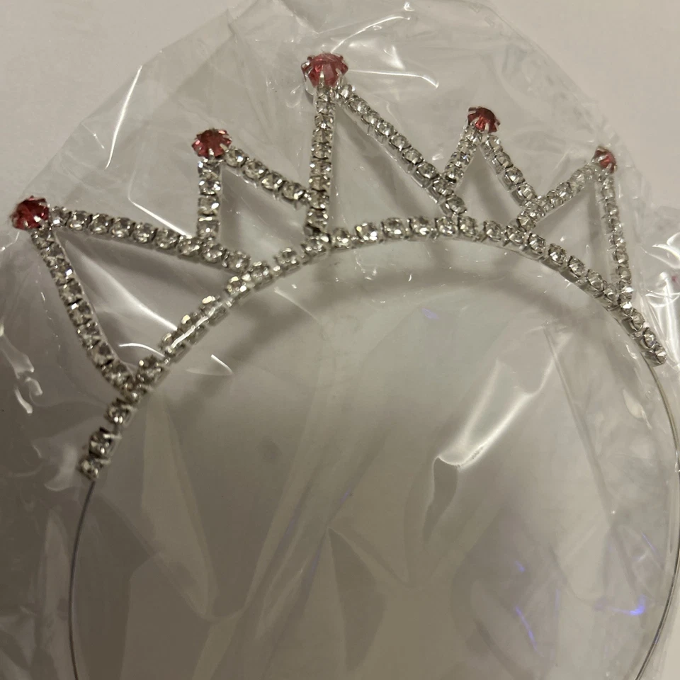 Kids flower girl children wedding prom mini tiara crown princess 2 pack New - image 3 of 4