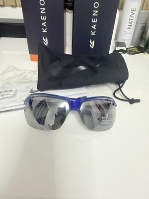 Nike Max Optics サングラス ブラック/グレー Nike Max Optics Cycling Sunglasses Blue Frame Gray Mirrored Lens