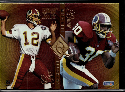 1995 Playoff Absolute Gus Frerotte Brian Mitchell R.Brooks T.Winans Quad Series
