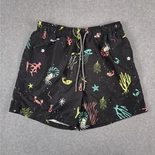 Boardies Shorts Mens Size Large Swim Trunks Black Neon Colors