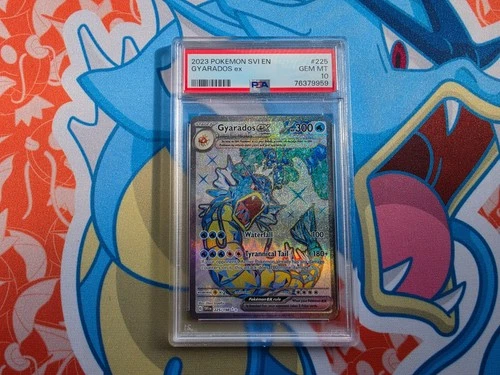 Gyarados ex - Scarlet Violet Base Secret Rare 225/198 - PSA 10 💎