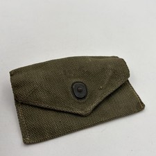 ORIGINAL WWII US ARMY INFANTRY M1942 FIRST AID CARLISLE BANDAGE CARRY POUCH-1942