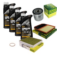 Mann Inspektionspaket 4L Mannol Longlife 5W-30 FüR Skoda Fabia III 1.0 VW