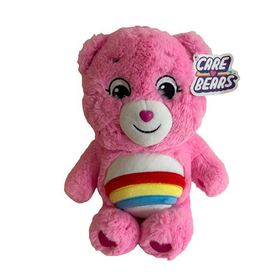 Care Bears Cheer Bear Plush Stuffed Animal Pink Rainbow 11'' NWT