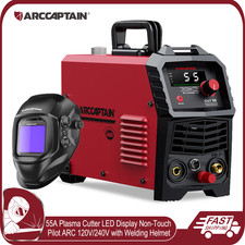 ARCCAPTAIN Plasma Cutter 55A LED Display HF Pilot ARC Non-Touch Welding Helmet