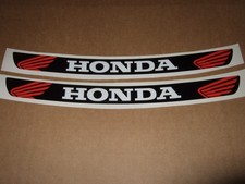 Honda Black White 2x Vinyl Motorcycle Sticker Wheel Fuel Tank Body Decal Honda Black White 2x Vinyl Motorcycle Sticker Wheel Fuel Tank Body Decal