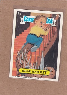 1987 TOPPS GARBAGE PAIL KIDS SERIES 11 DEAD END KIT #453A NMMT *A51305