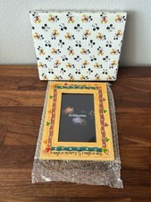 Walt Disney World Mickey Minnie Goofy Photo Frame 4x6 Profile Wood Parks Resorts