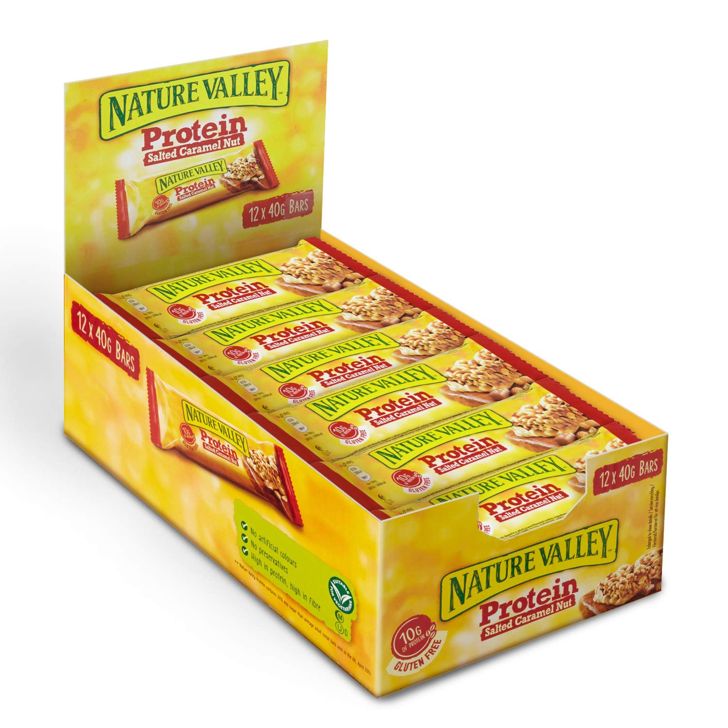 Nature Valley Protein Salted Caramel Nut Cereal Bars, 40 G