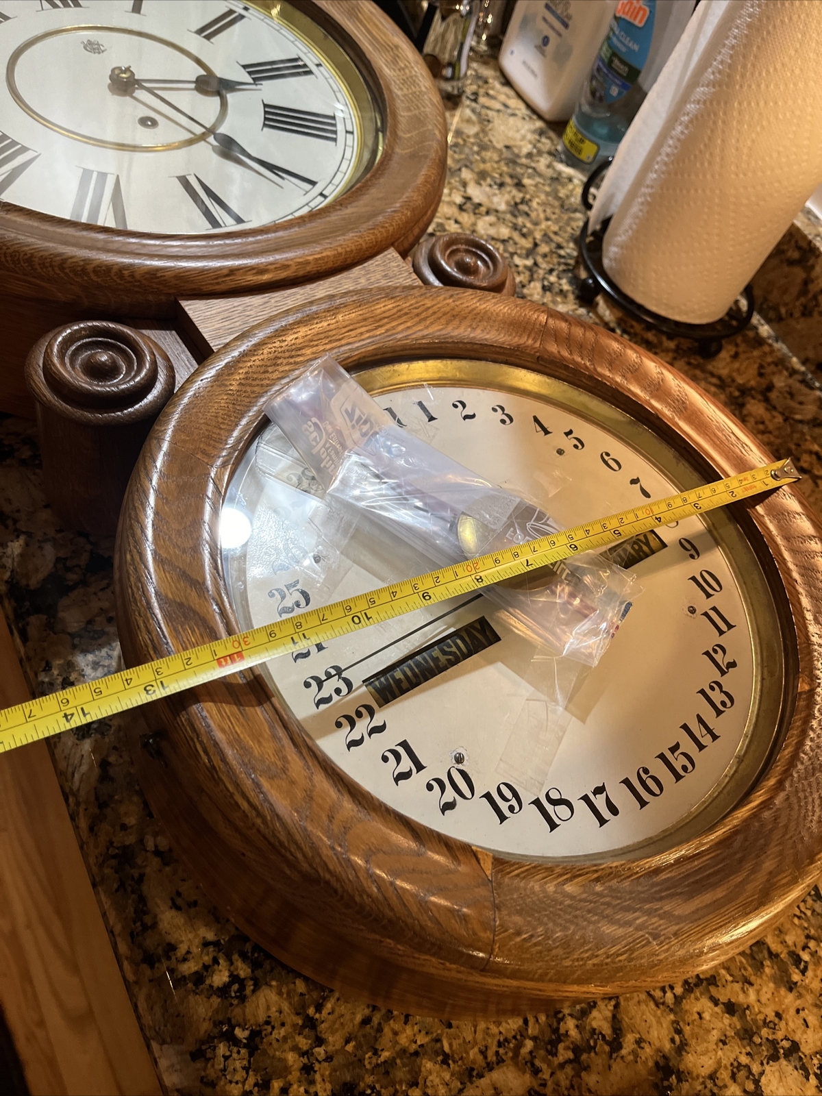 Waterbury Calendar Wall Clock eBay