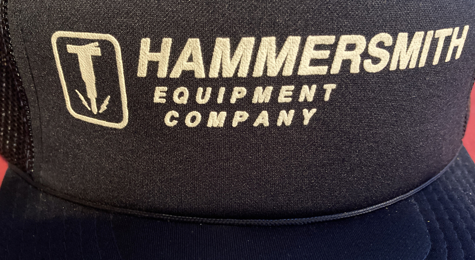 Vintage Mesh Hat Flatbill Cap Snapback Trucker Hammersmith Equipment