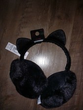 NEUF ! Cache-oreilles noir en fausse fourrure !