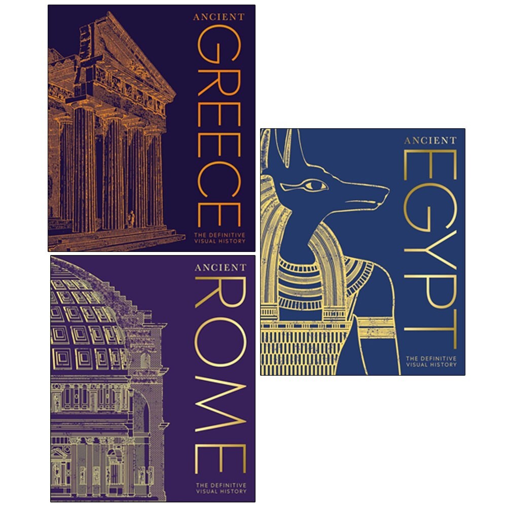 DK Classic History Collection 3 Books Set Ancient Rome, Ancient,Ancient Egypt
