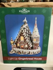 Kurt Adler Light Up Claydough Gingerbread House NIB