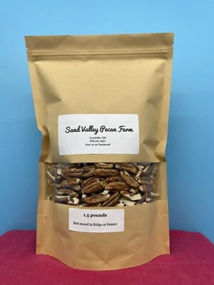 SAND VALLEY PECAN FARM 3 lbs Of Fresh 2025 Georgia Pecan Pieces Shelled