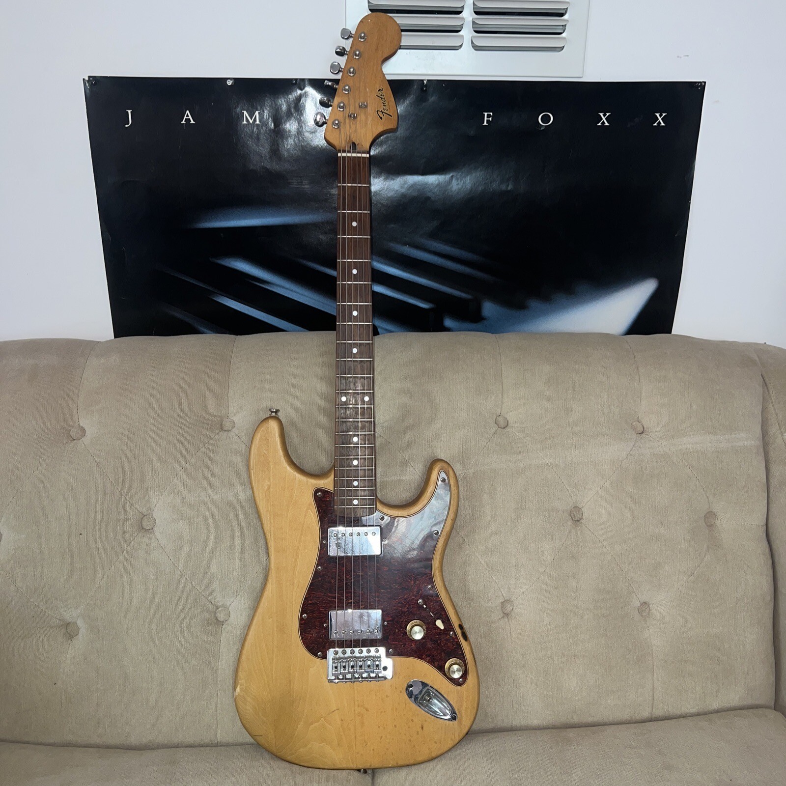 FENDER 2 Knob Stratocaster Guitar AMBER Rosewood Wood Body eBay