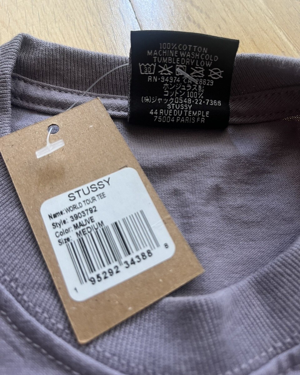 【Stussy】◆Basic Stussy T-Shirt Mauve 2023◆人気・関税込◆ STUSSY ステューシー Tシャツ メンズ tシャツ MAUVE モーブ