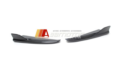 Carbon Fiber Rear Bumper Extensions Set fits 2015-2021 Mercedes W205 C-Class AMG