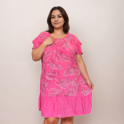 DAMEN DAMEN LOCKER SITZENDES SOMMERKLEID FLÜGELÄRMEL ÜBERGRÖSSE