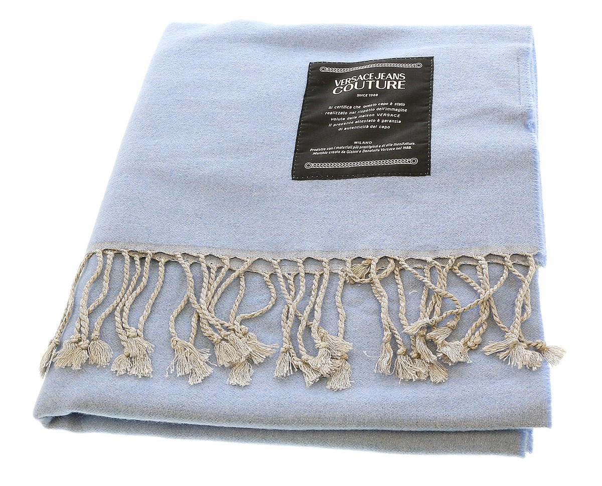 Versace Jeans Couture Light Blue Signature Label Fringe