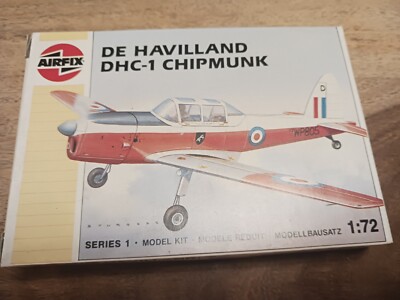 Airfix De Havilland DHC-1 Chipmunk Modell 1/72 Flugzeug Bausatz Unverbaut 70er