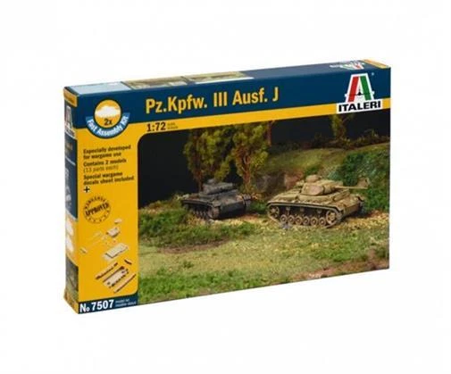 ITALERI 1:72 Pzkpfw. Iii Ausf. J Kit Prêt À Assembler / 510107507 - Photo 2/4
