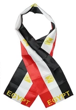 Egypt Country Lightweight Flag Printed Knitted Style Scarf 8"x60"