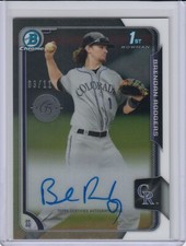 BRENDAN RODGERS 2015 Bowman Chrome Draft AUTO RC #d 3/12 65th Anniversary RARE