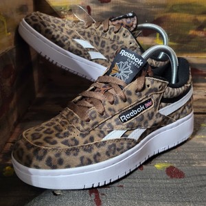 reebok animal print trainers 