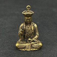 Solid Brass Tang Monk Keychain Pendant Figurine Statue Home Ornament