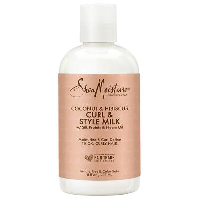 SheaMoisture Sulfate Free Coconut Hibiscus Curl & Style Milk 8 oz Scuffed