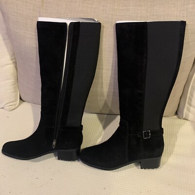 Easy Spirit Suede Riding Boots