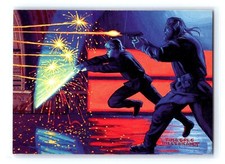 1996 Topps Star Wars Shadows of the Empire #35 Luke And Melan Are Ambushed