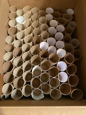 Lot of 81 Clean Empty Toilet Paper Cardboard Rolls Crafting Art Project