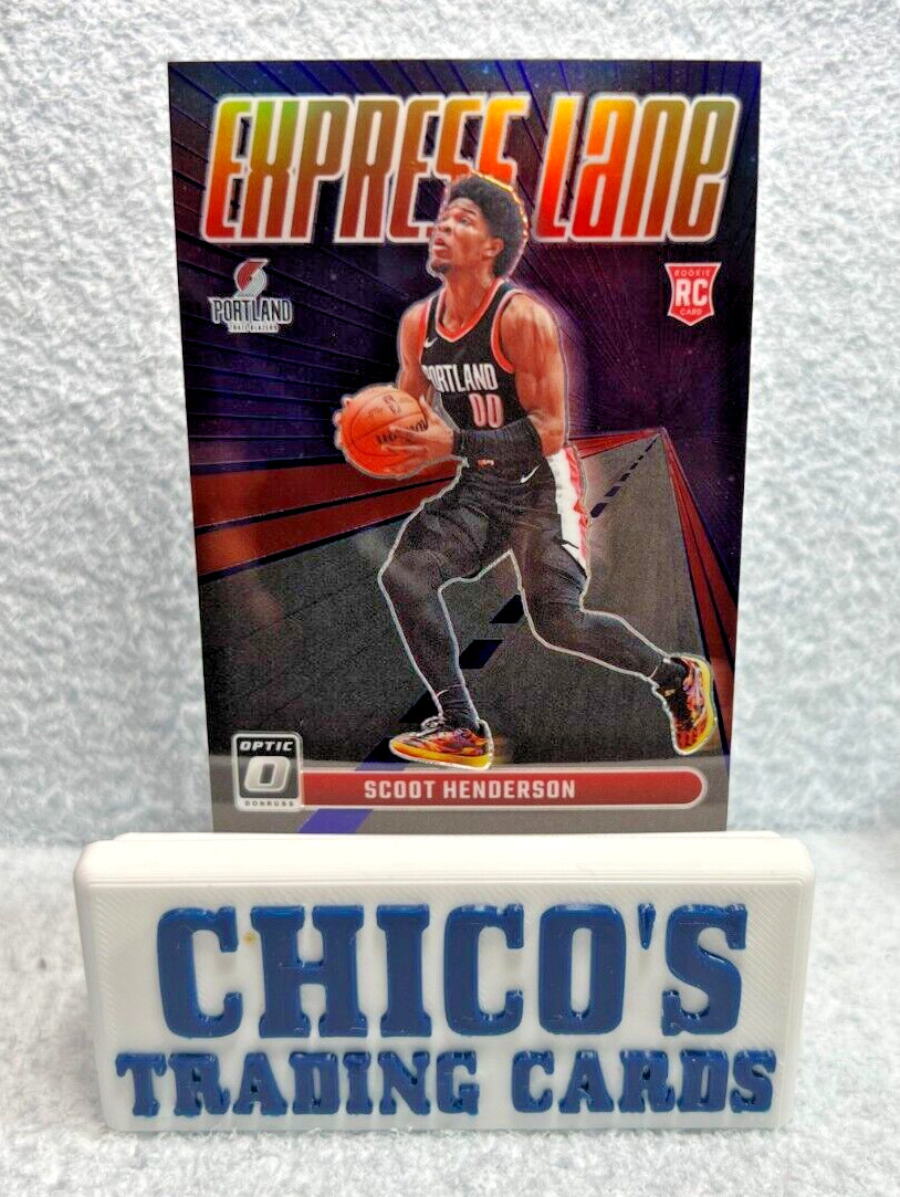 2023-24 Panini Donruss Optic - Express Lane Purple #14 Scoot Henderson (RC)