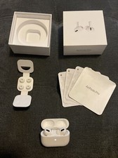 Apple AirPods Pro with Wireless Charging Case - White - Some Static - Read