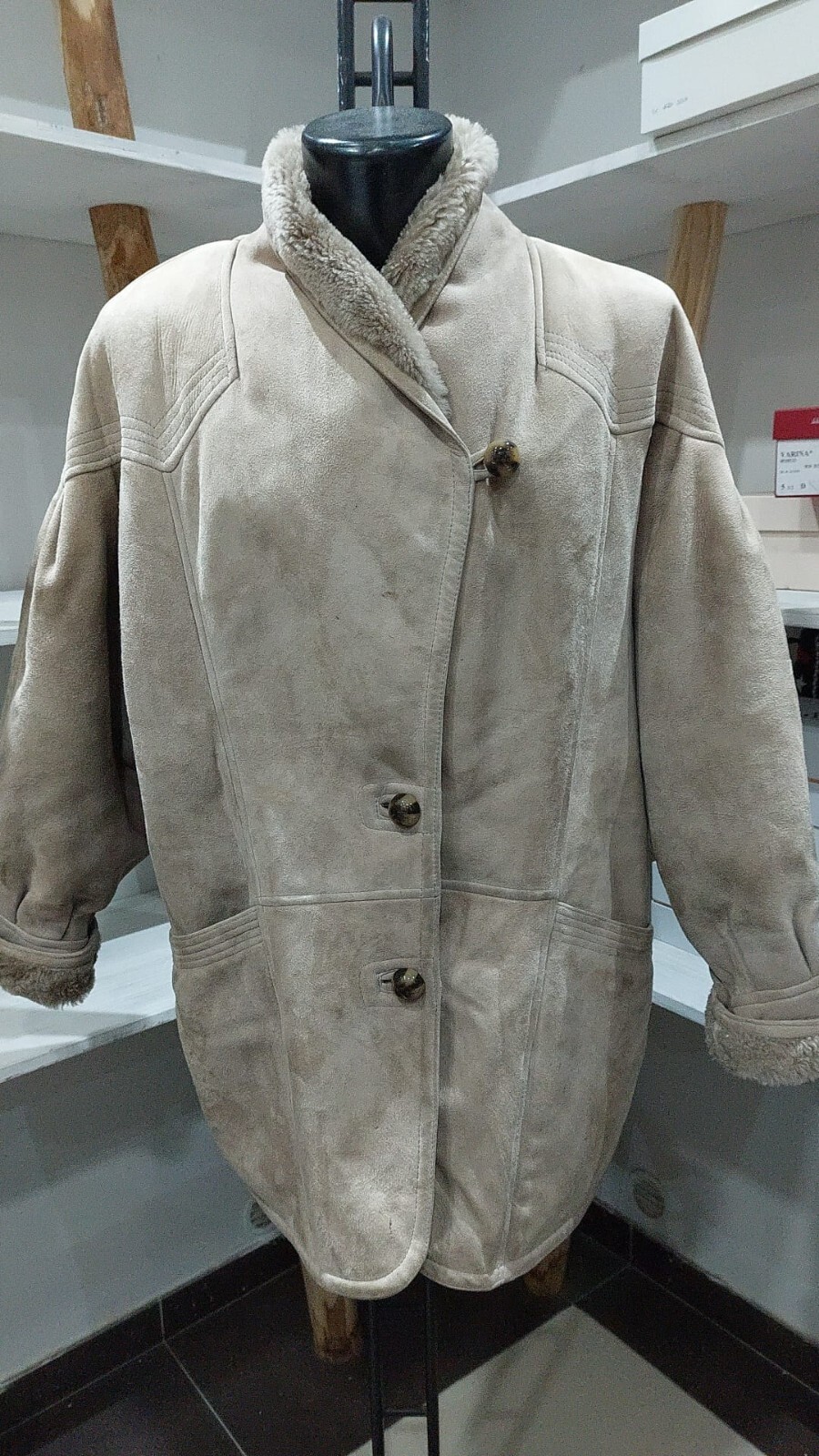 Pre-owned Woman Brown Lamb Leather Jacket Size M MGC248PI