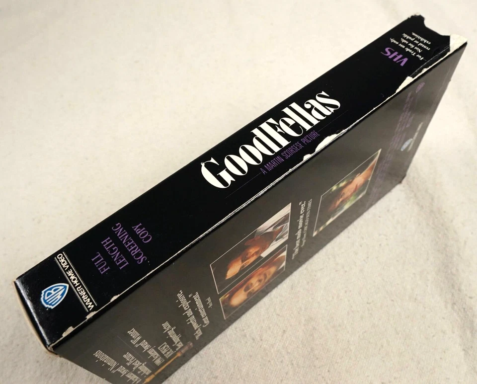 Goodfellas VHS Promo Screener Dealer Demo Screening Copy Scorsese Video Cassette - Image 4 of 4