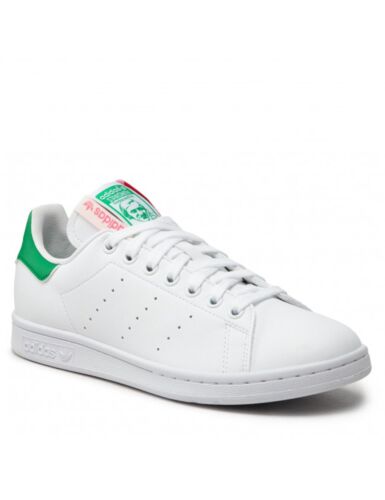 Adidas Originals Women's Stan Smith - Footwear White/Green - Afbeelding 1 van 3