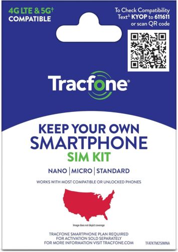 Tracfone Keep Your Own Phone Prepaid-Aktivierung 3-in-1 SIM-Karten-Kit CDMA/GSM - Bild 1 von 6